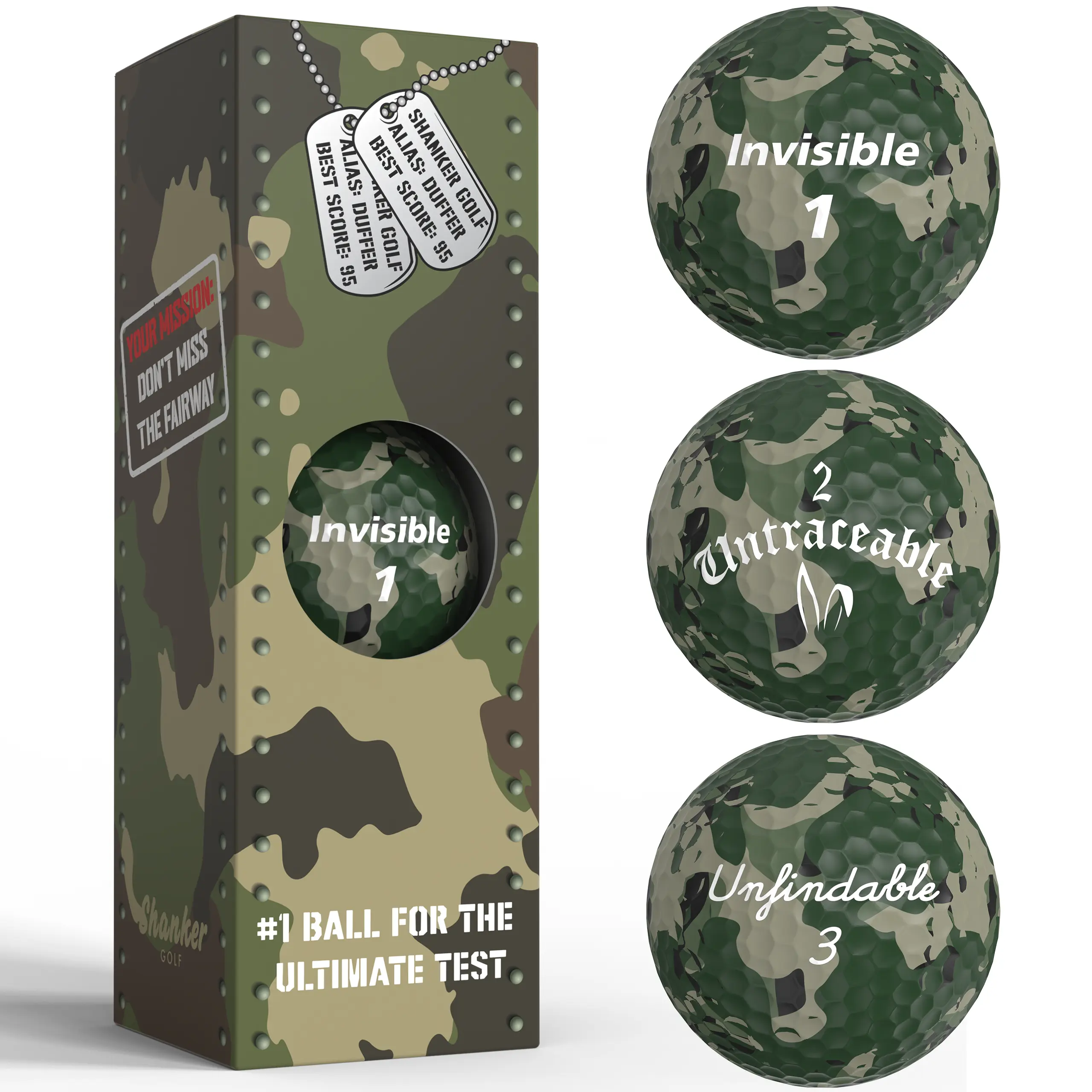 Camo Golf Balls