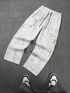 Men's Tie Dye Print Straight Leg Pants, Loose Casual Comfy Trousers for Summer, Fashion Men's Bottoms for Daily Wear