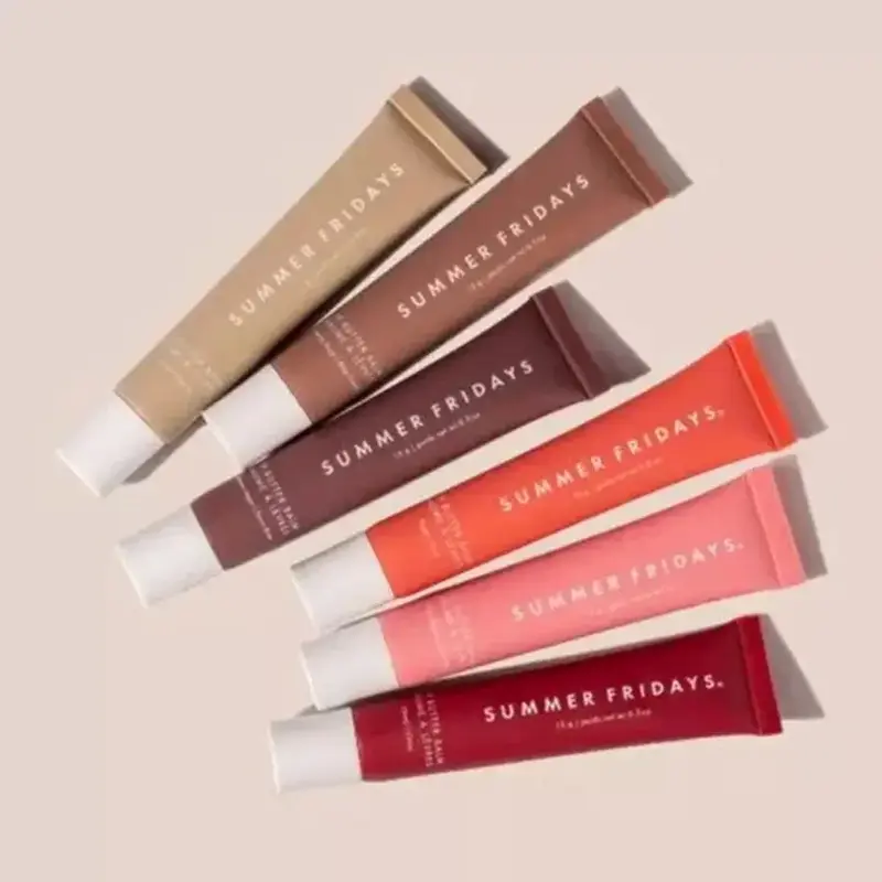 Summer Fridays Lip Balm Moisturizing Mirror Lip Gloss Lip Vanilla Pink Sugar Coffee Cake Smell Lipstick Transparent Oil Makeup 5