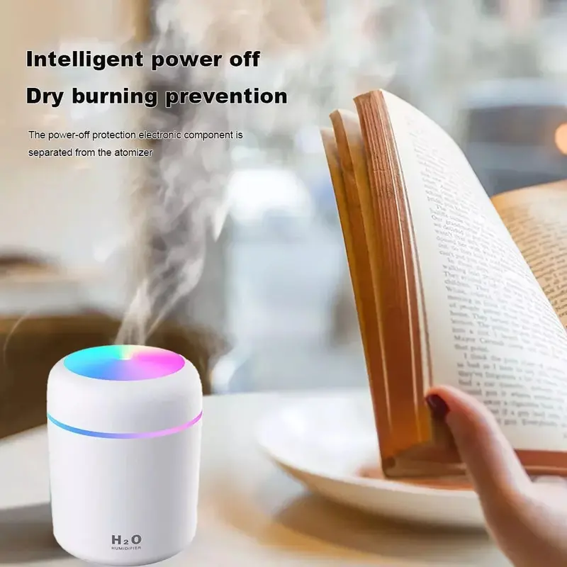 【JY】Ultrasonic Cool Mist Humidifier with Essential Oil Diffuser - Auto Shut-Off, Adjustable Night Light, Whisper-Quiet Operation for Bedroom, Nursery & Office 1