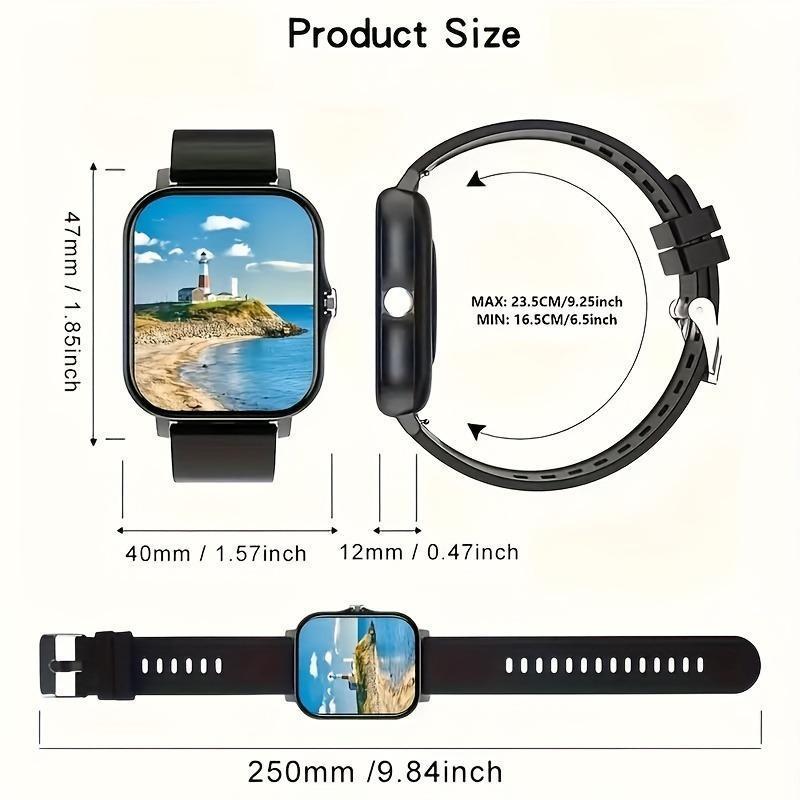 Product Introduction of The New Full Touch High-Definition Men'S And Women'S Sports Smartwatch Features Wireless Dialing, Answering Calls, Motion Tracking, Photography, And Music Control. The Stylish Smartwatch Is Compatible with Android And Iphone, It'S a Gift for Men And Women 14