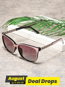 Women's Ombre Lens Square Frames Sunglasses, Modern Trendy Casual Tinted Lens Sunglasses for Everyday Use, Fashion Styling Accessories for Outdoor Activities Summer Sunglasses 2025 Women, High Quality Sunglasses