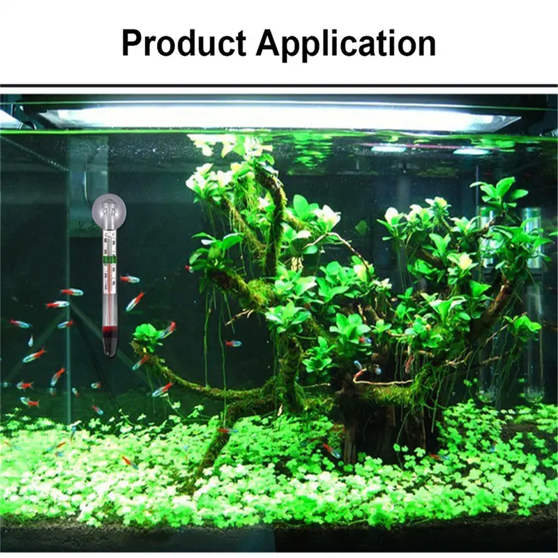 Aquariums Thermometer Glasstube Submersible Waterproof Temperature Measurement 4