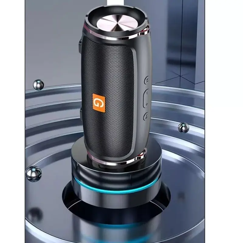 Portable Wireless Audio Bluetooth Speaker StereoBass Smartphone Loud USB Rechargeable FM Lossless Portable Phone Tablets Wireless Bluetooth Speaker Stereo Bass Loud Stereo Bass Speakers USB FM Games Black Speakers 2