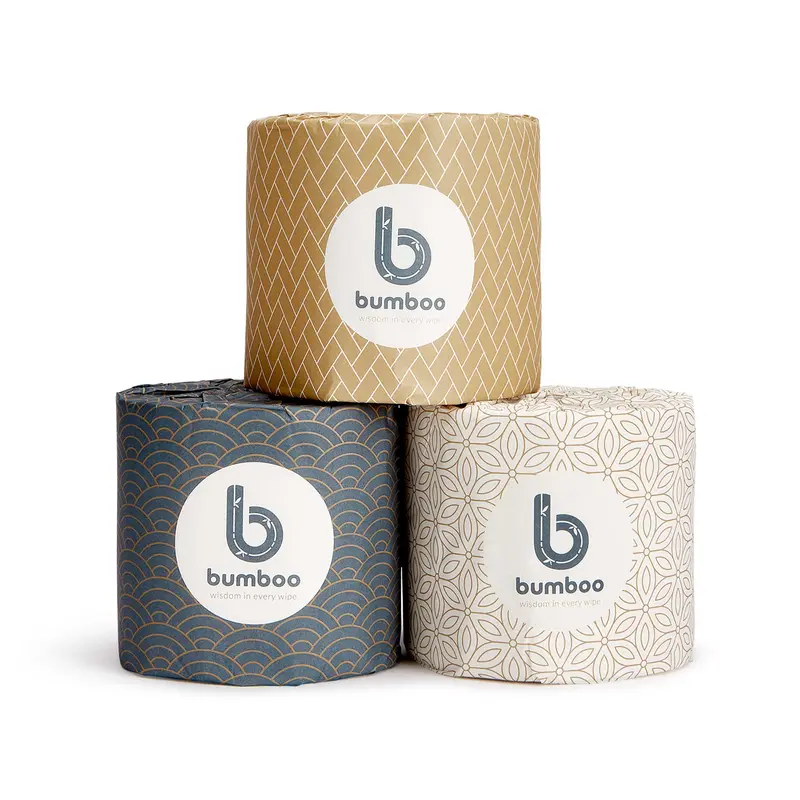 wrapped bamboo toilet paper - 48 extra long rolls 4