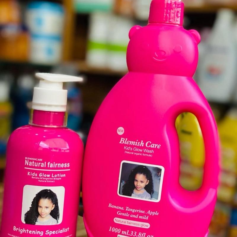 Blemish Care Natural Fairness Kids Glow Lotion + Shower Gel 1000ml -2pcs Set 3
