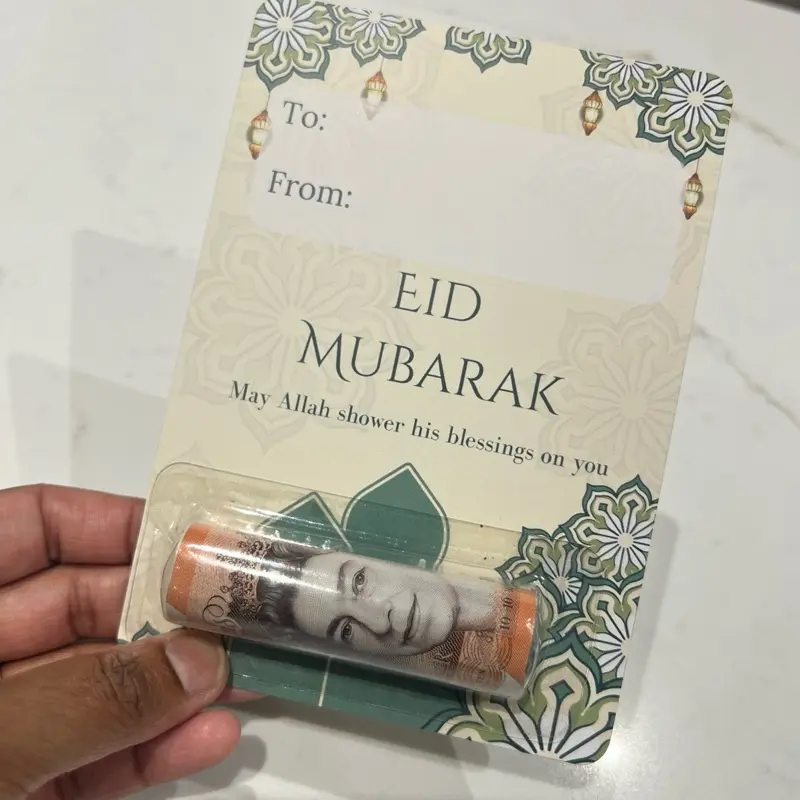 New Design Eidi Money Card with Case - Aesthetically Gifting Money for Eid 6