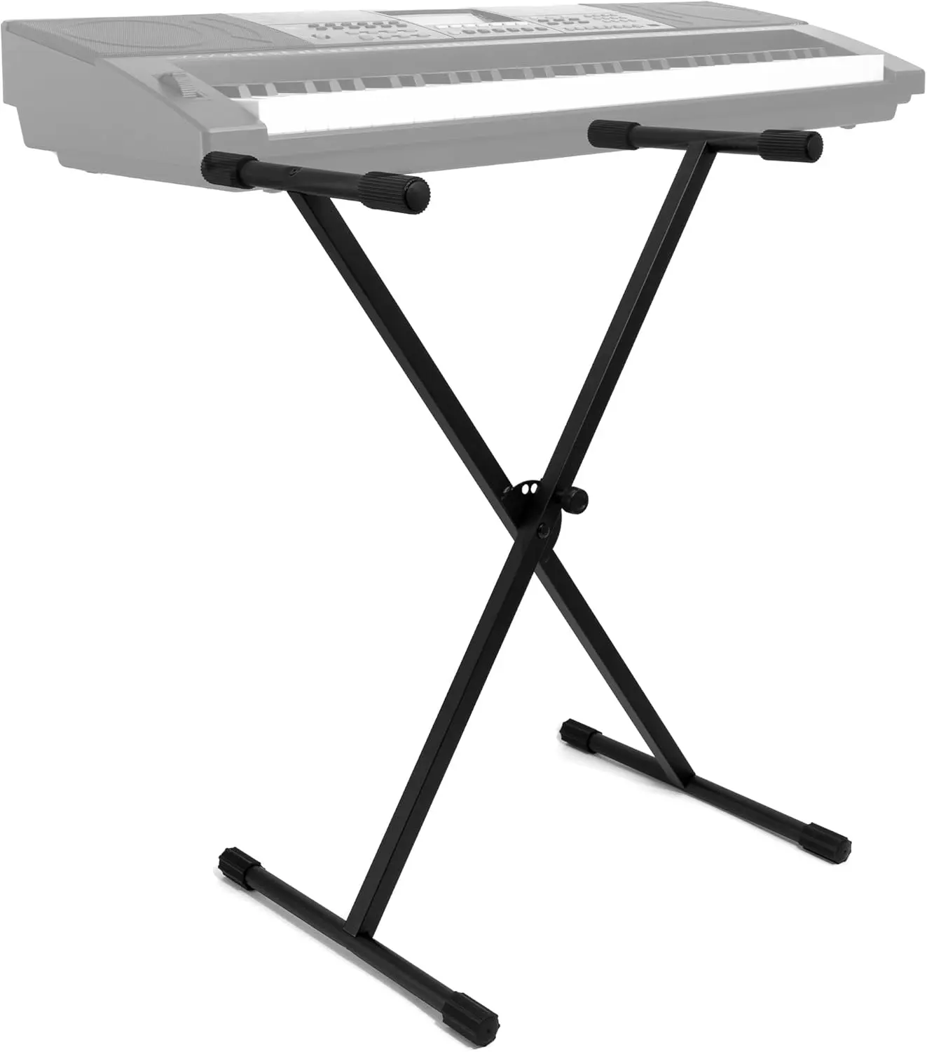 ONCETRY X-Frame Keyboard Stand - Height Adjustable for Keyboards, Synthesizers and Digital Pianos - Black