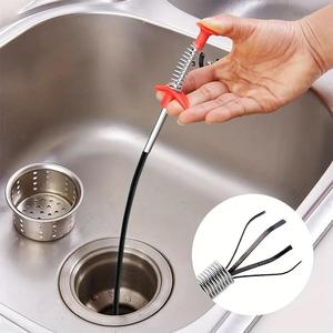 Drain Clog Remover Tool, Universal Pipe Cleaner, Handheld Drain Clog Remover, Steel Drain Opener, Sink Cleaning Brush, Household Cleaning Drainauger for Home