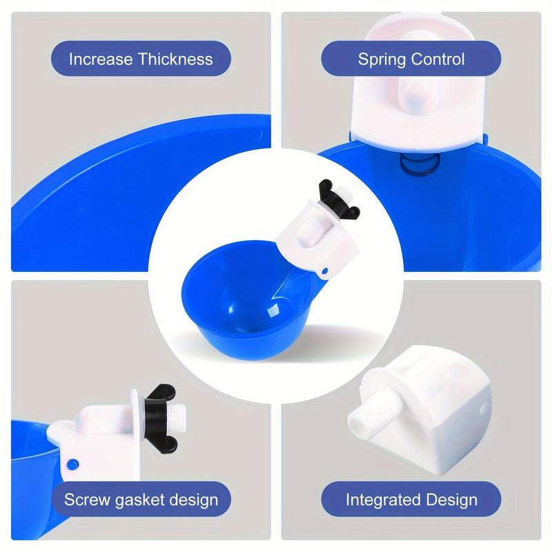 Product Introduction of Tgeyd 5/10pcs Automatic Chicken Waterer Cups - DIY Large Drinking System for Poultry, Ducks, Quails, Rabbits & Birds 5