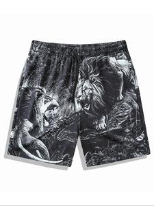 Men's Regular Fit Shorts, Casual Comfy Breathable Swim Shorts for Summer, Men's Swimwear for Beach Vacation