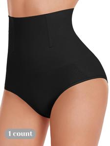 Women's Solid High Waist Shapewear Panty, Tummy Control Butt Lifting Shaper, Women's Shapewear Bottoms for All Seasons