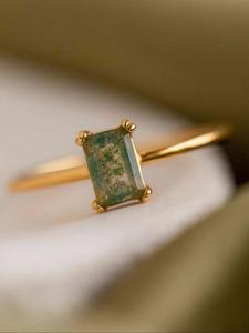 Minimalist Temperament Artificial Crystal Decor Statement Rings, Jewelsring, Fashion Rings, Fashion Accessories for Women & Girls, Trendy All-match & Exquisite Jewelry for Birthday Gift