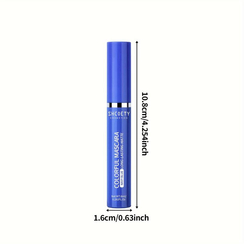 SHCOETY Colorful Mascara - Blue, Volumizing, Waterproof, Curling, for All Skin Types - Long-Lasting, Smudge-Proof Formula 3