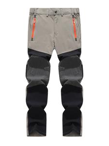 Men's Colorblock Quick Drying Pants, Regular Fit Casual Comfy Breathable Trousers for Outdoor Activities, Men's Bottoms for All Seasons, Menswear
