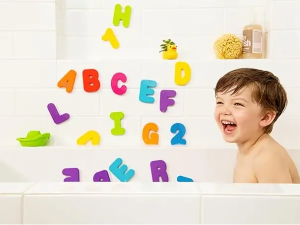 Baby Bath Foam Letters & Numbers | Mess-Free Baby Bath Toys & Shower Toys | Sticks on Tiles & Porcelain | Creative Toddler Bath Toys | Removable Toddler Bath Toys 1