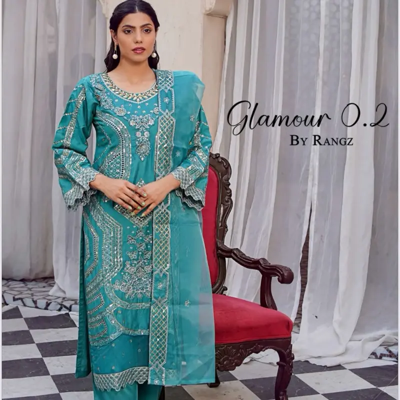 Glamour by Rangz Beautiful Party Wear Dress for Women - Formal Dress - Workwear, Fit, Comfortable