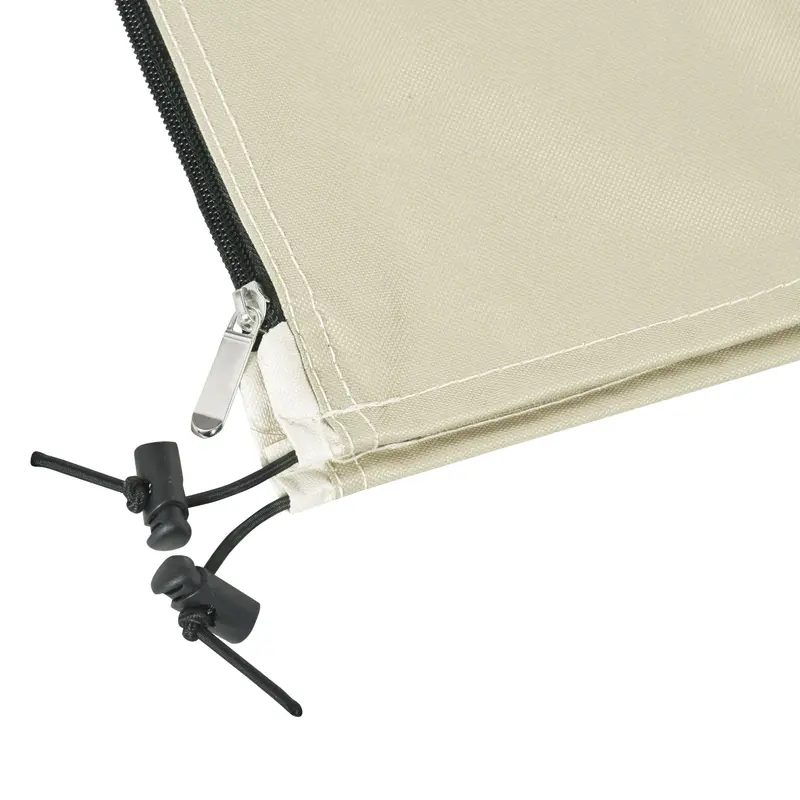 Outsunny Parasol Cover, 600D Oxford Cantilever Umbrella Cover Fit for 2-4m Parasol, Banana Umbrella Protector with Zipper for Outdoor Garden, Patio, White 5