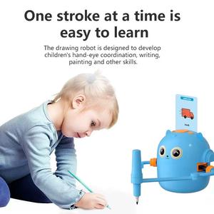 Children's early education drawing robot: intelligent, automatic, and uses card recognition for drawing.