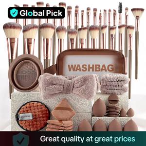 Face Makeup Tool Set, Portable Travel Facial Makeup Blending Brush & Cleansing Tool Kit for Daily Use, Professional Makeup Tools for Women