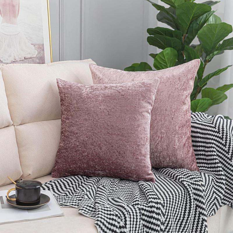 Luxurious Crushed Velvet Cushion Covers - Pack of 2 - Elegant Home Decor 3