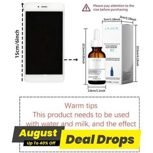 Mother's Day Gift, B5 Hyaluronic Acid Hydrating Comfort Facial Serum, 2 Counts Deep Moisturizing Facial Essence, Hydrate Facial Skin Care Product for Women & Men, Holiday Essentials,  Koro Beauty Serum