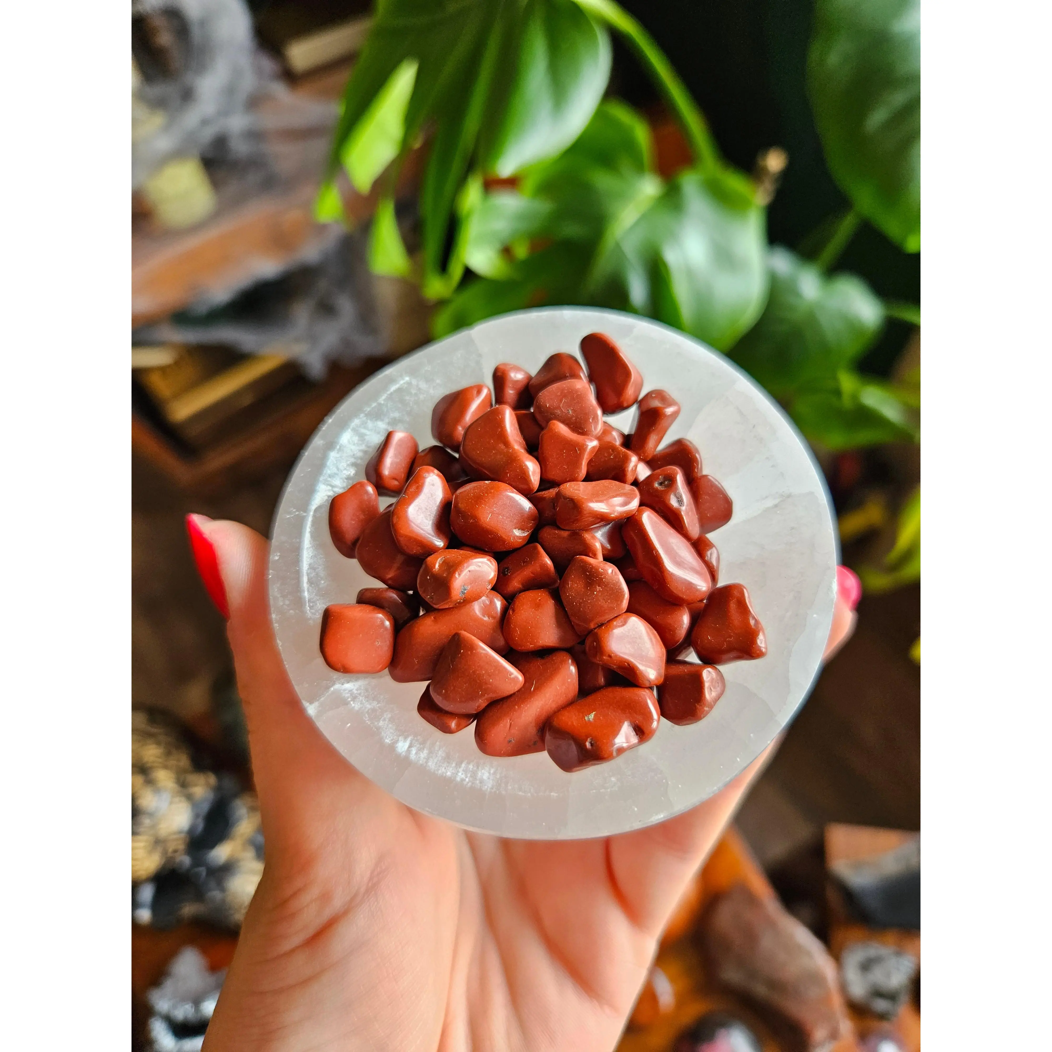 Red Jasper tumble stone