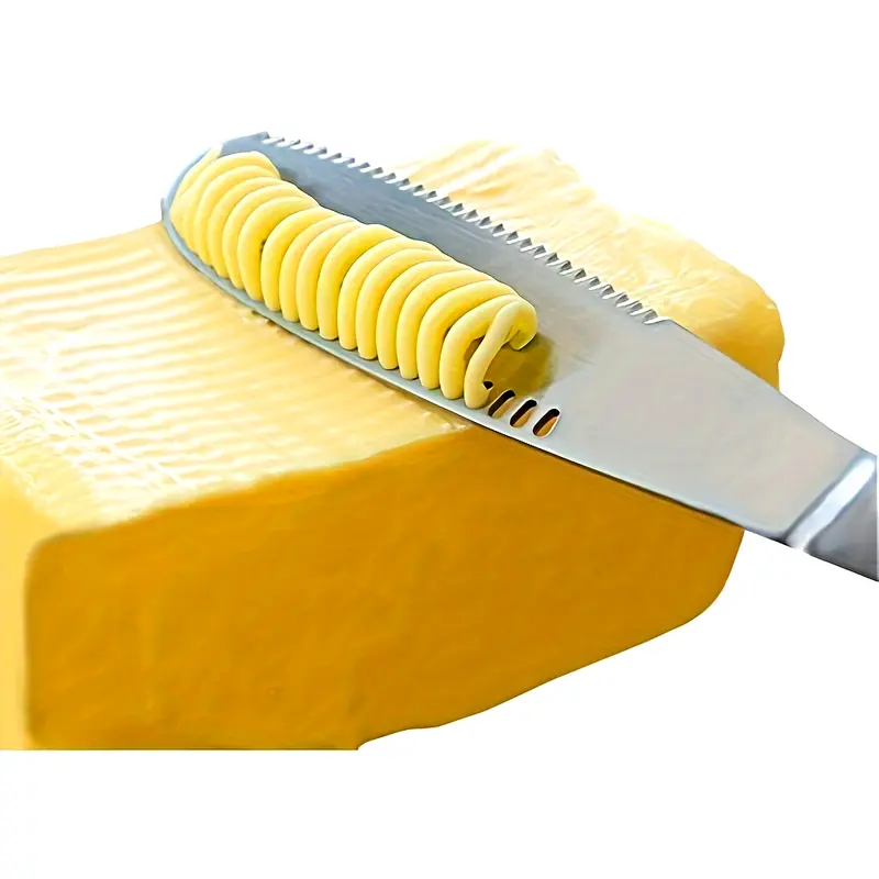 1pc, Stainless Steel Butter Spreader, Mental Butter Knife, Reusable Cheese Spreader, Household Butter Spreader Knives For Cheese Cold Butter Jam Pastry, Kitchen Stuff, Kitchen Gadgets 0