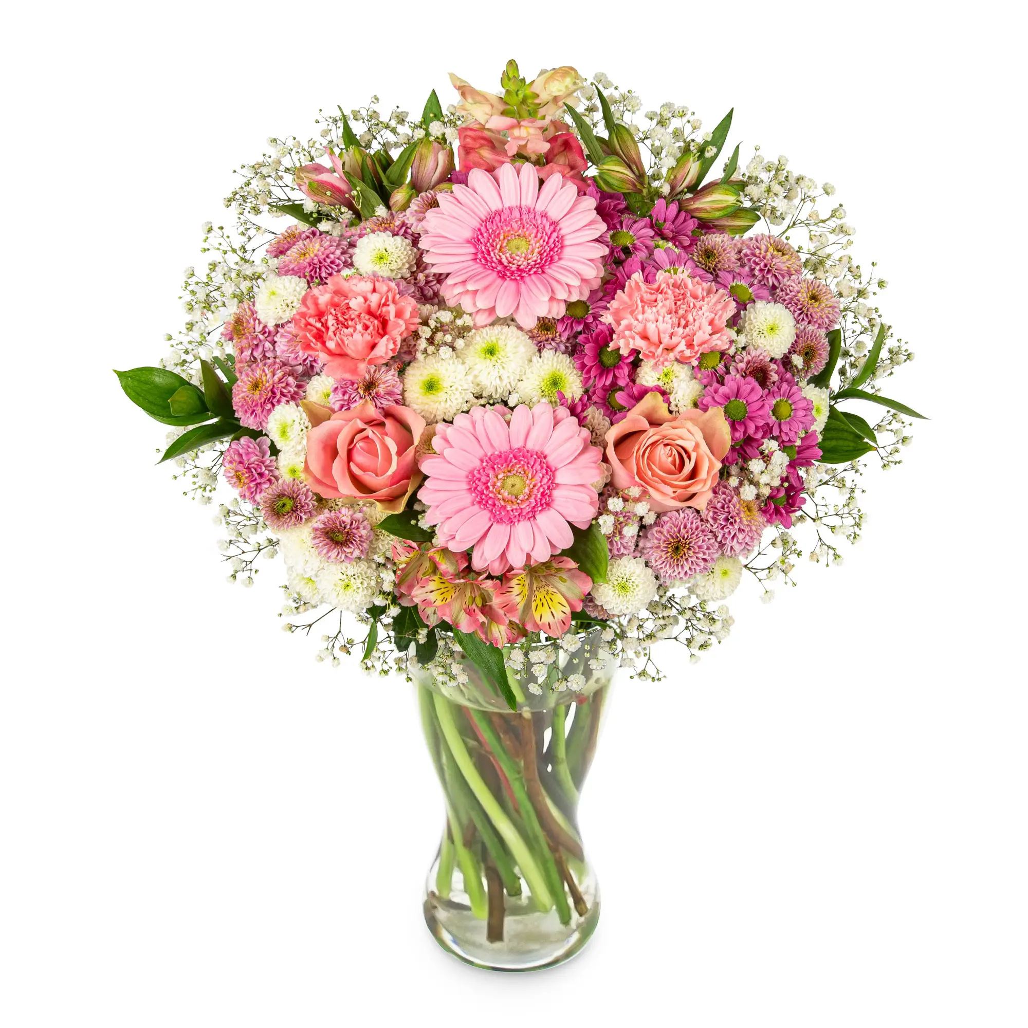 Rosé Serenade - Bouquet of Fresh Flowers - Birthday Flowers - Next Day Free Shipping - Flowers for her - Flowers 2025 - Gifts for him - Flowers Gift - Fresh Cut Flowers - Gifts for Girlfriend - Prestige Flowers