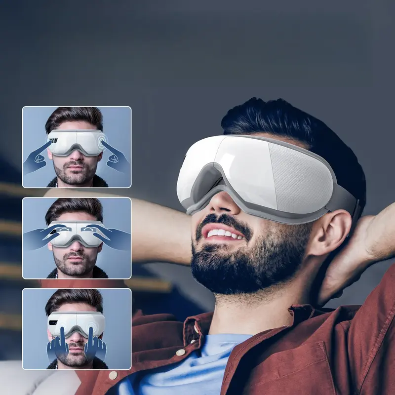 Product Introduction of Eye Massager with Heat and Balloon Massage, Voice Prompt Function with Wirless Music Eye Protector Rechargeable,Eye Mask,Holiday&Birthday Gifts 2