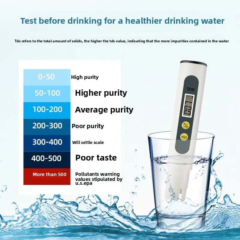 Tds pen water test pen household two-button water quality test pen tds water quality test pen 0