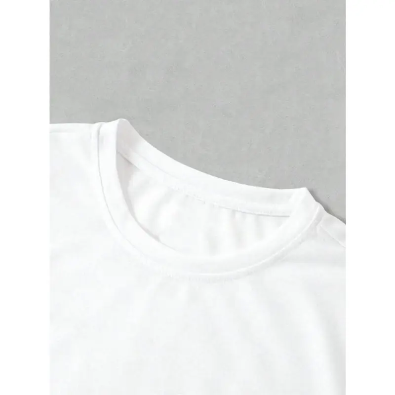 Men's Cartoon Skeleton & Letter Print Drop Shoulder Tee, Regular Fit Casual Comfy Round Neck Half Sleeve T-Shirt for Summer, Menswear for Daily Wear 2