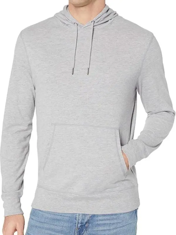 Mens Classic Plain Pullover Hooded Sweatshirt Hoodie Sweater Casual Long Sleeve Menswear Tops