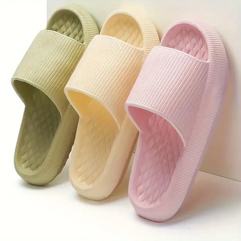 【SEENGHAR】 Women's Comfortable Summer Slides - Soft, Non-Slip EVA Sole, Open Toe Casual Sandals for Indoor/Outdoor Use