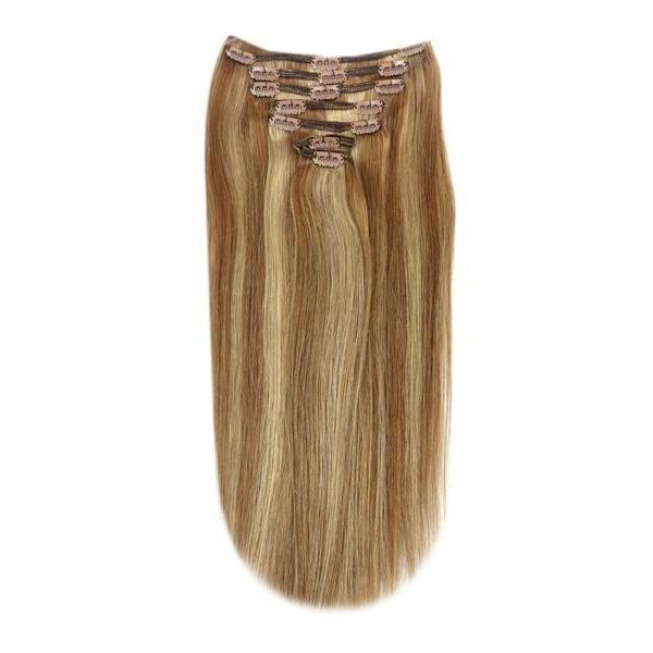 Hazelnut Brondie (#6/27) Full Head Clip In Hair Extensions 0