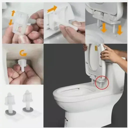 Quick Release Toilet Seat | Soft Close | Heavy Duty | Universal Fit | One Button 4
