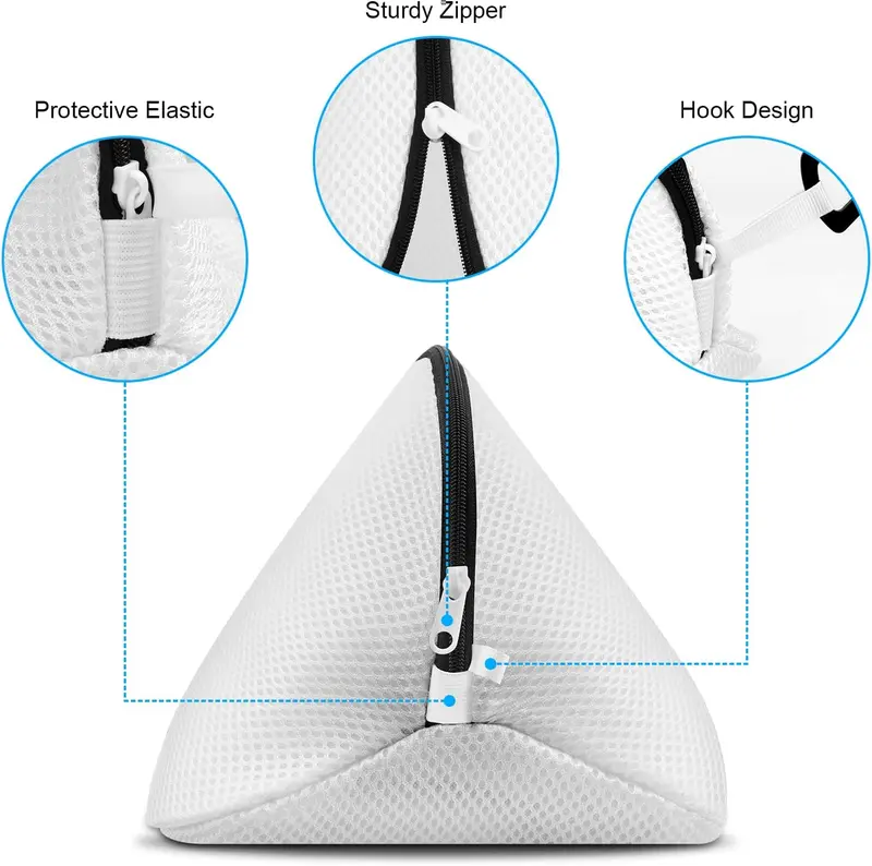 Shoes Wash Bags, 2pcs Mesh Laundry Bags with Durable Zips, Premium Laundry Bag For Shoes/Trainers For Washing Machine, Storage Bag for Shoes and Clothing, for Sneakers, Socks, Bras 6