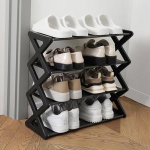 4 Tier Shoe Rack, 1 Count Folding Stackable Large Capacity Shoe Storage Rack, Foldable Shoe Rack,  Modern Design Shoe Shelf Organizer for Home, Summer Gift Ideas, Freestanding Shoe Rack