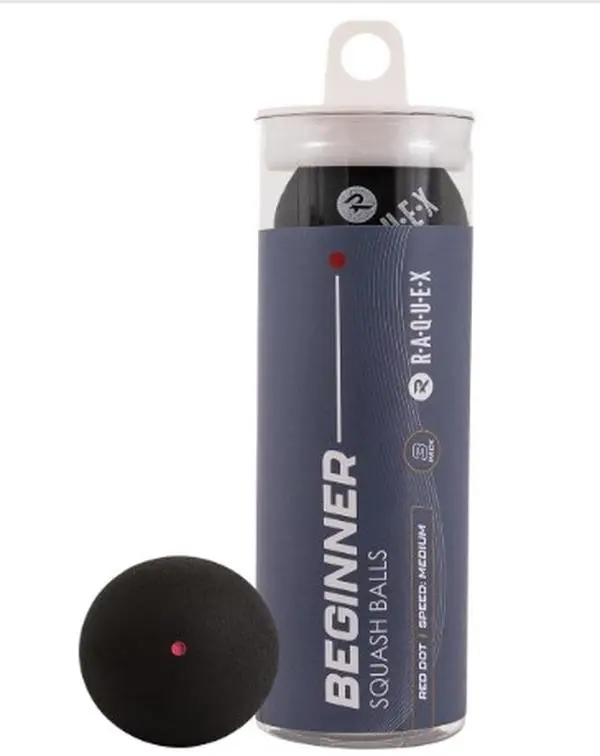Squash Balls - 3, 6 or 12 Balls - 4 x Speed Options: Elite Double Yellow Dot, Intermediate Yellow Dot, Beginner Red Dot Squash Balls, Junior Blue Dot 0