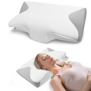 Memory Foam Neck Pillow, 1 Count Soft & Comfortable Neck Pillow, Neck Support Pillow, Sleeping Pillow for Home & Travel