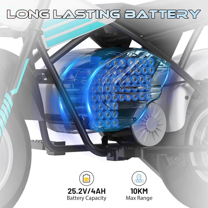 Evercross EV07M 11 inch Kids E-motorbike 250W 20km/h E-bike Children motorcycle, 3-12years 3