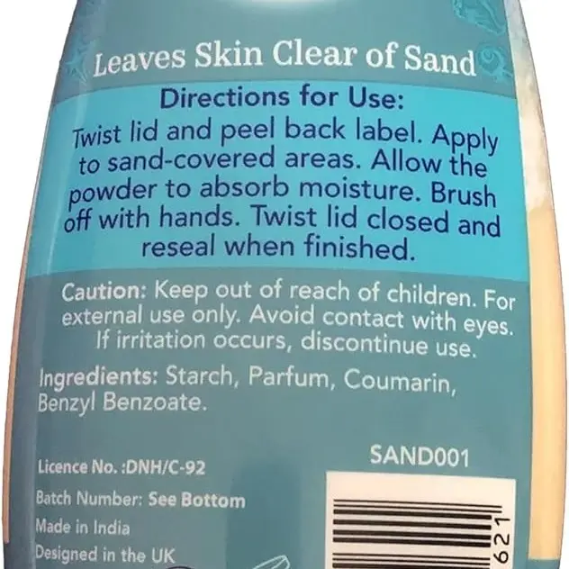 226g Sand Away Beach Powder - Sand Removing Powder for Legs and Feet - Perfect for Beach Skin Care and Travel 1