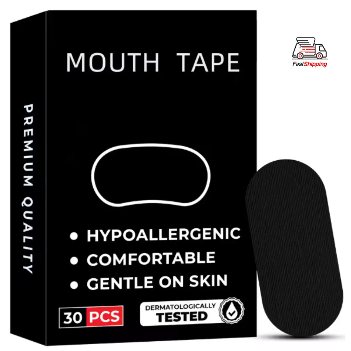 30Pcs Anti Snoring Sleep Mouth Tape Best Breathing Nasal Strips Medical Grade Improved Sleeping Snoring Relief