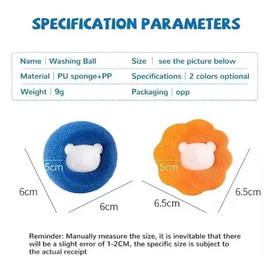 Laundry Balls Pet Hair Collector for Washing Machine Reusable Laundry Lint Catcher Removes Lint From Clothes Pet Cat Accessories 1
