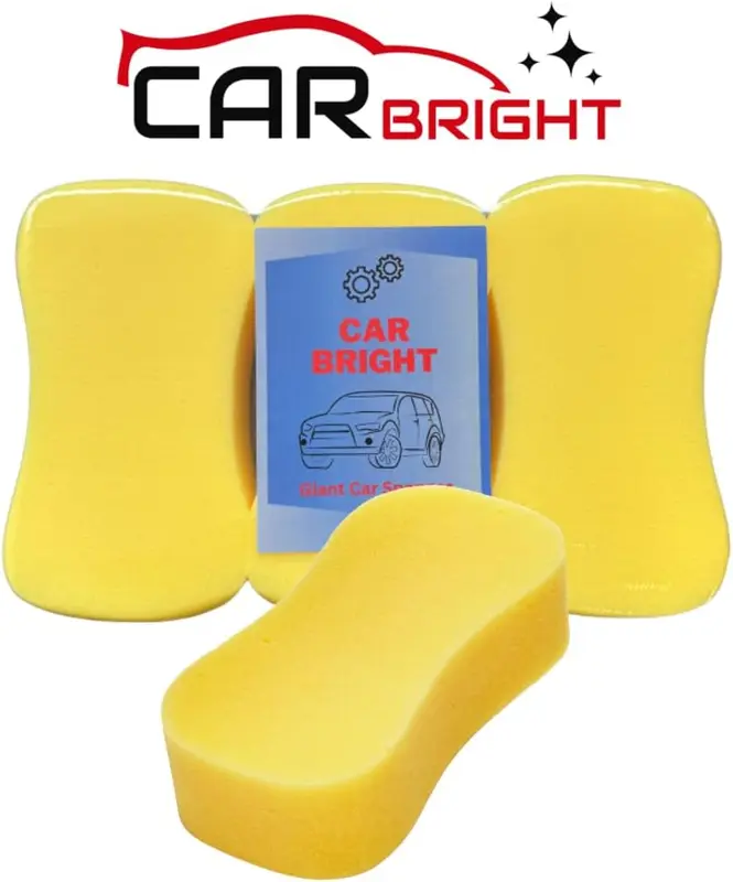 Jumbo Car Wash Sponge Washing Sponges Cleaning Valet Car Care Soft Pack of 9 4