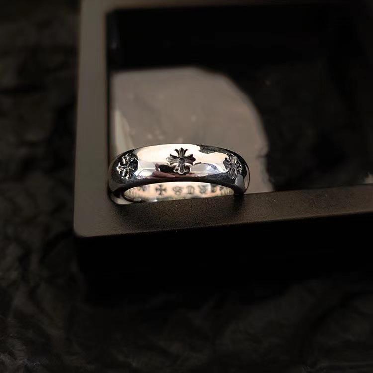 Chrome Hearts Floral Cross Ring – Titanium Steel Engagement Rings | Bold Streetwear Jewelry For Men & Women | Anti-Rust Durable Band 1