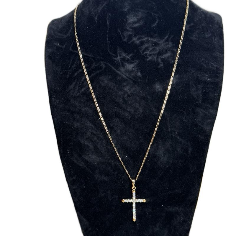 Women's Crossed Necklaces - Fashion Accessory 0