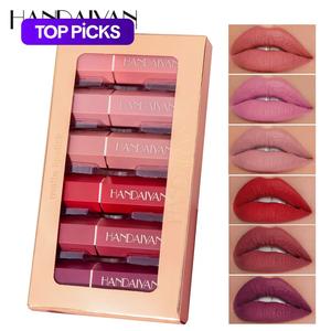 Matte Lipstick, 6 Counts Long Lasting Easy Coloring Lip Sticks, Moisturizing Matte Lipstick, Suitable for All Occasions Lip Makeup, Makeup Accessories