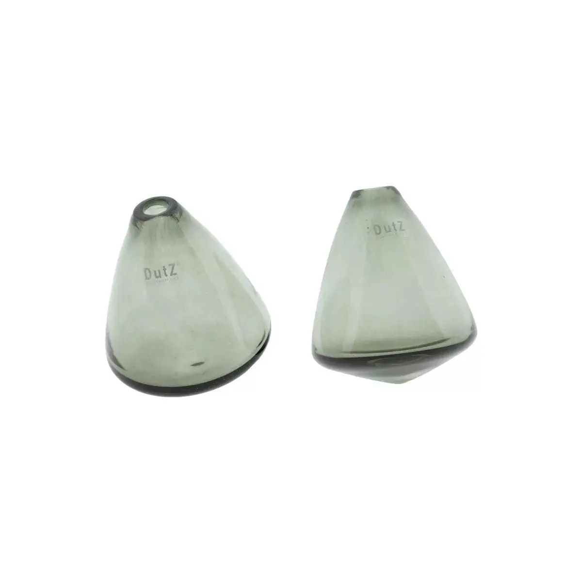 TUMBLING VASE - H12 D10 cm - SMOKE