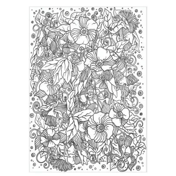 Pack of 2 A4 Adults Colouring Books Flower Animals Relax Colour Therapy Anti Stress Book 3